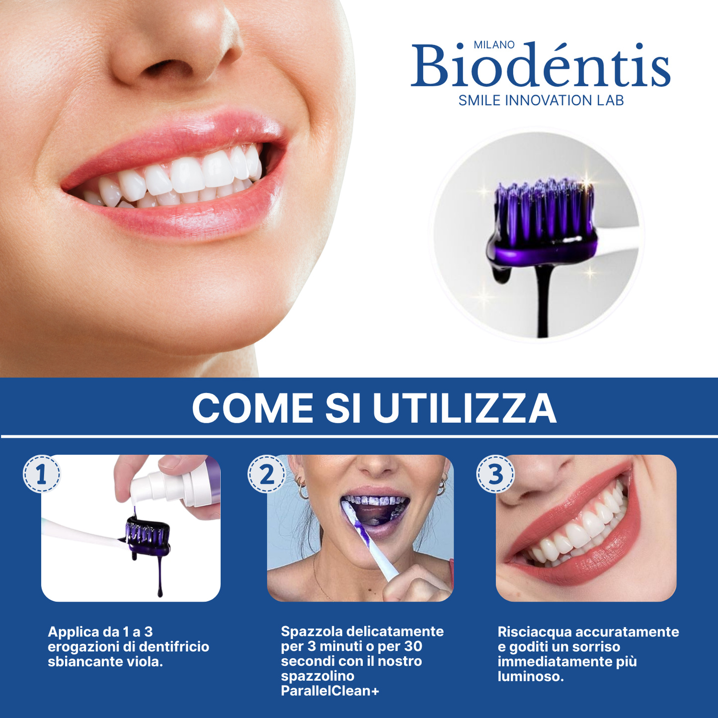 Dentifricio Viola Sbiancante