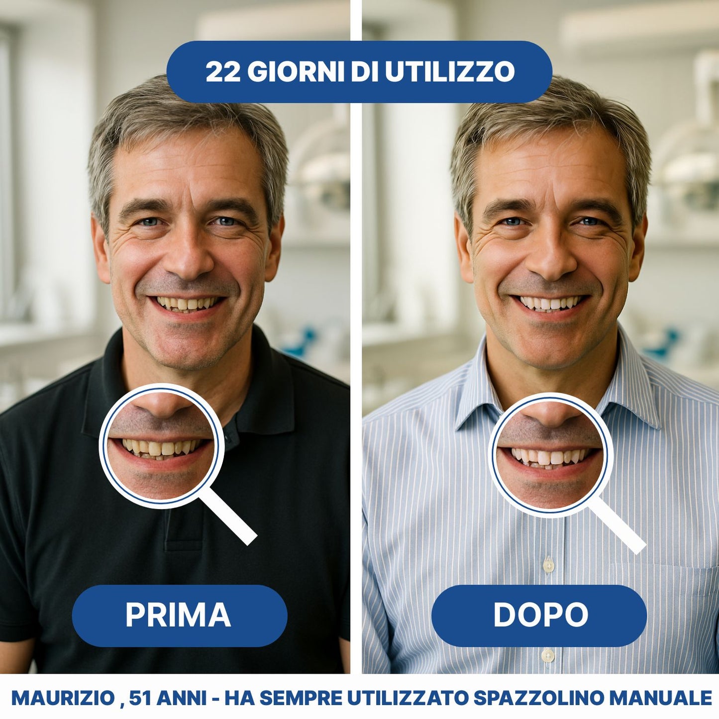 ParallelClean+ | Spazzolino Automatico Con Effetto Sbiancante