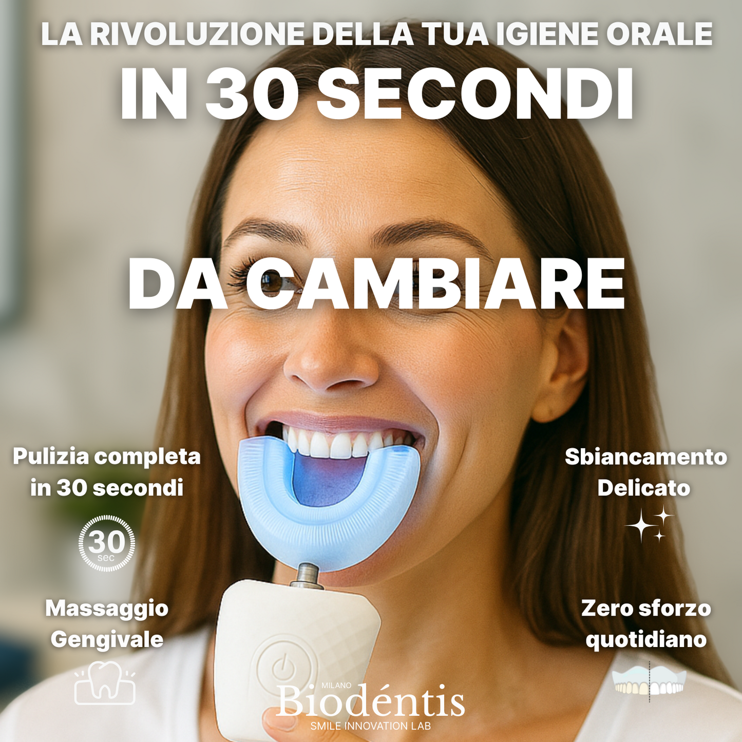ParallelClean+ | Spazzolino Automatico Con Effetto Sbiancante